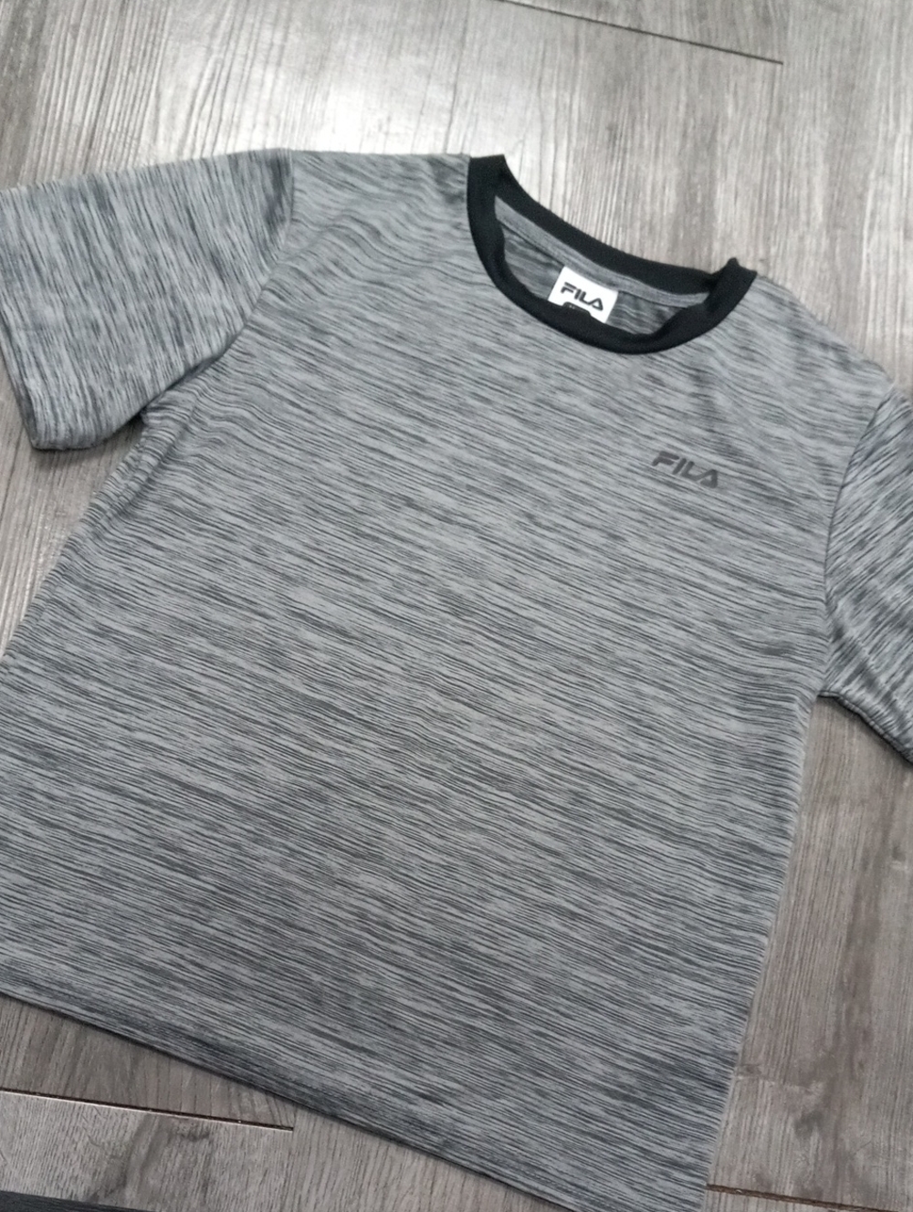 FILA Grey Space-Dye Athletic Tee
